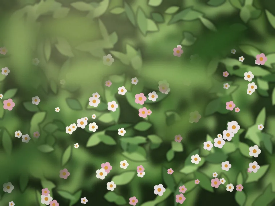 Massif de vivaces planté en bordure de pelouse