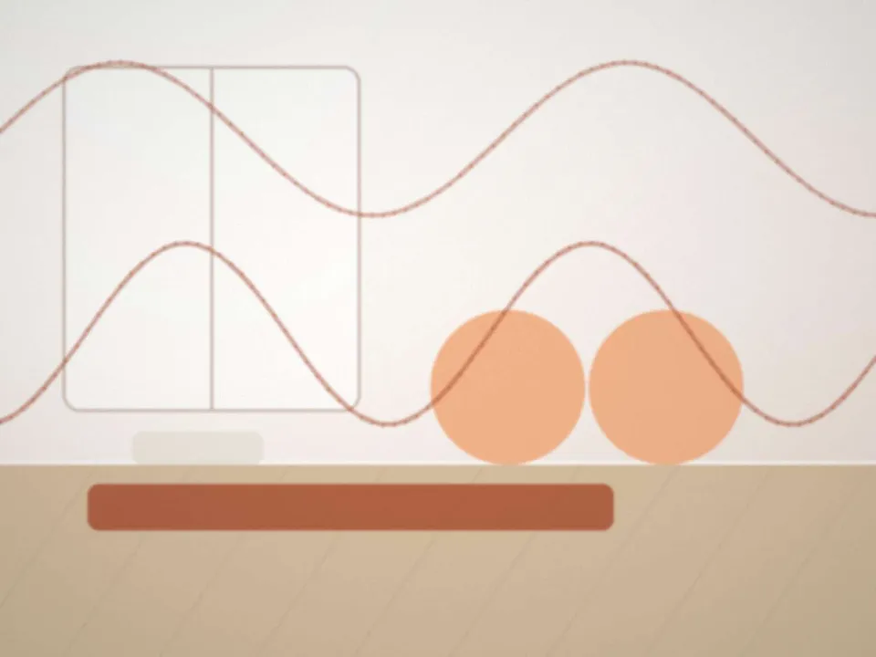La salle de préparation à la naissance, tapis et ballons