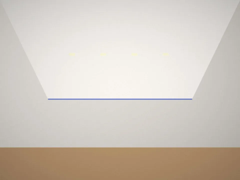 Plafond suspendu dans une cuisine ouverte