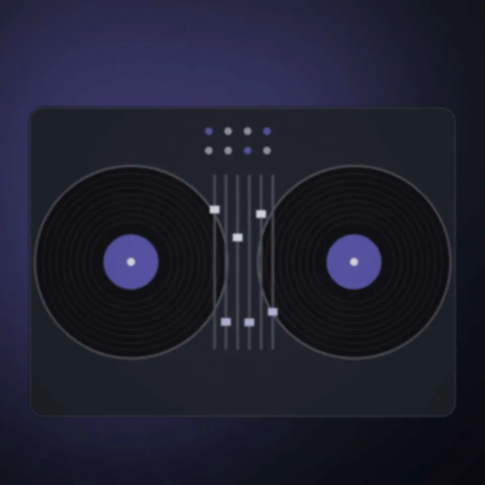 Cabine du DJ pendant une soirée d'entreprise