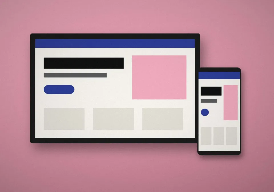 Site des Ateliers Ondine (client fictif) affiché sur un téléphone et un ordinateur