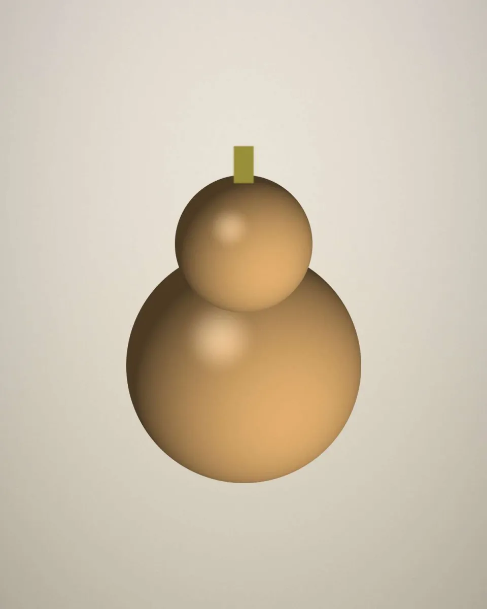 Courge butternut entière posée sur un plan de travail