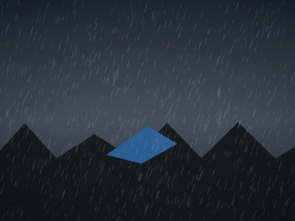 Toit bâché en urgence pendant un orage