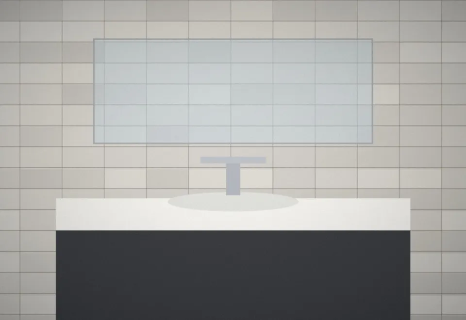 Après : Salle d'eau adaptée et accessible