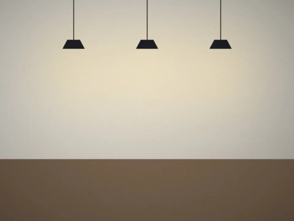 Suspensions lumineuses au-dessus d'une table