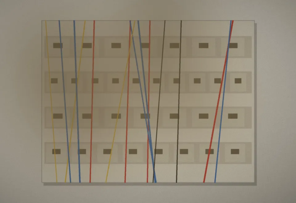Avant : Tableau des années 70 remplacé et repéré