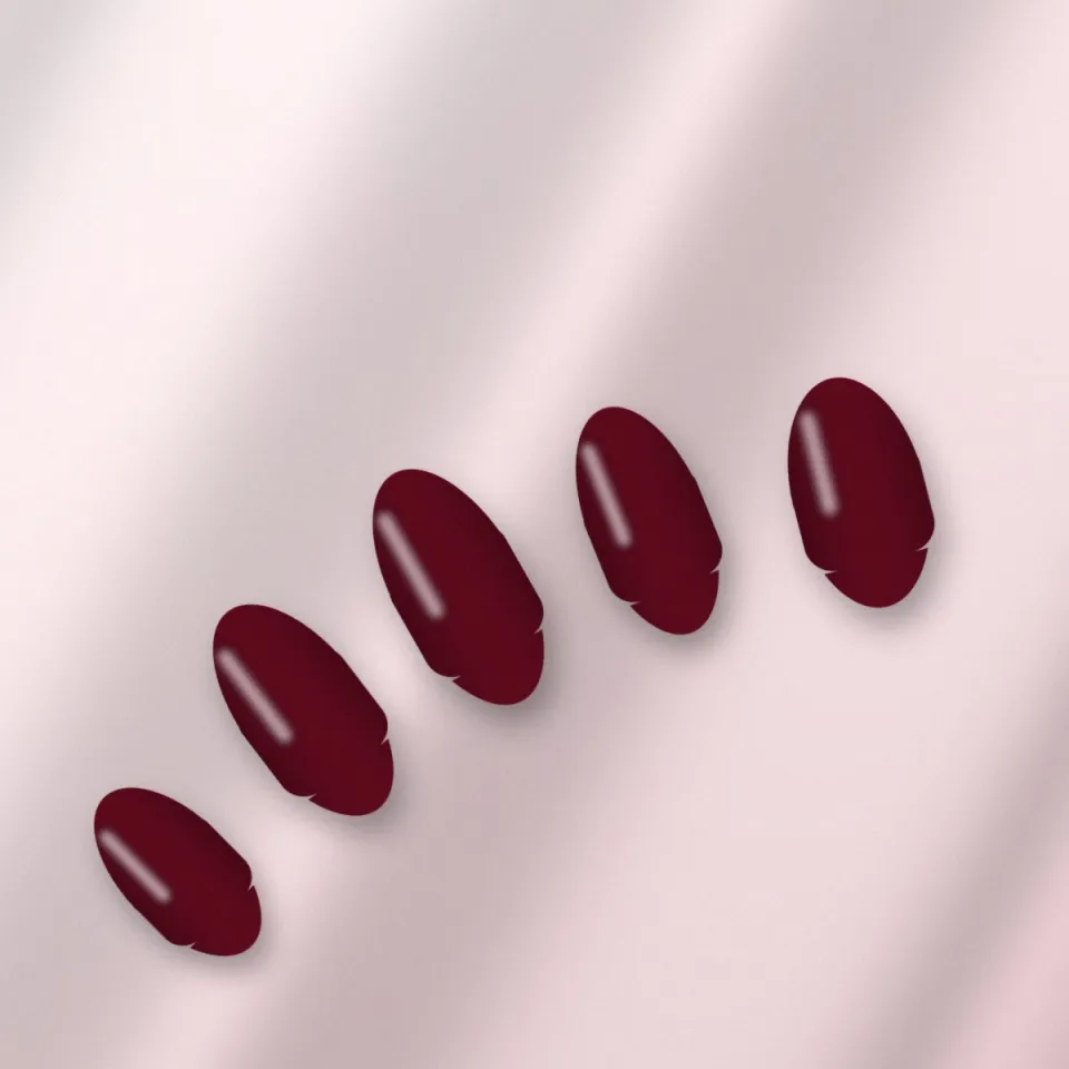 Cerise noire en gel, forme amande
