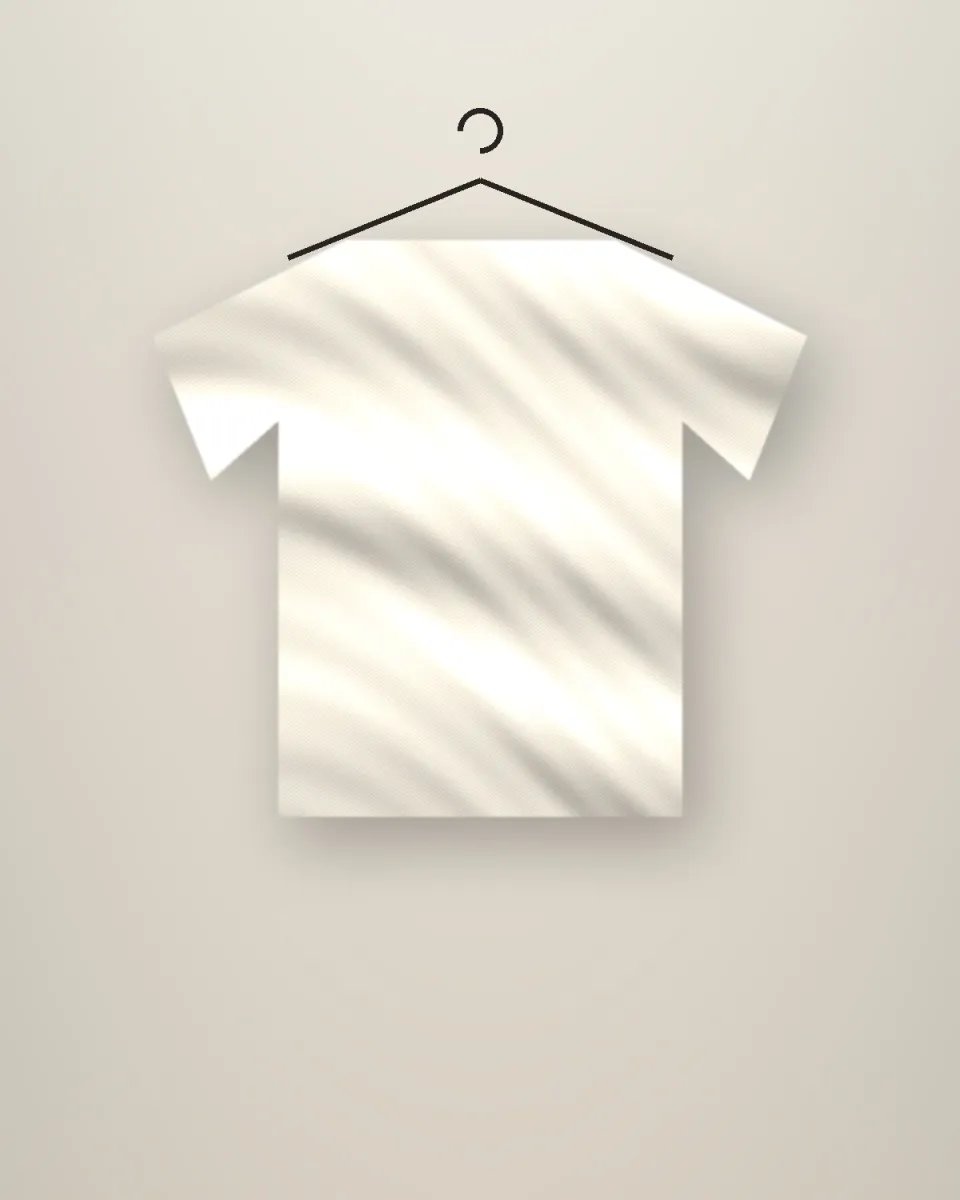 Chemise en lin crème sur cintre