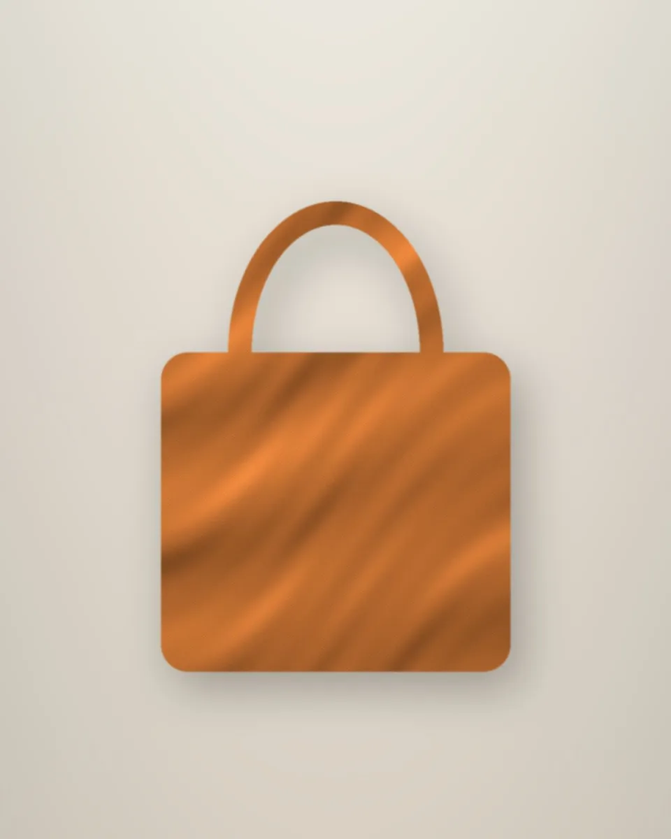 Sac cabas en cuir couleur cuivre