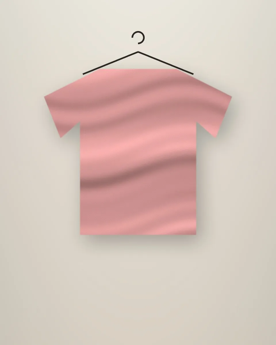 Blouse rose sur cintre