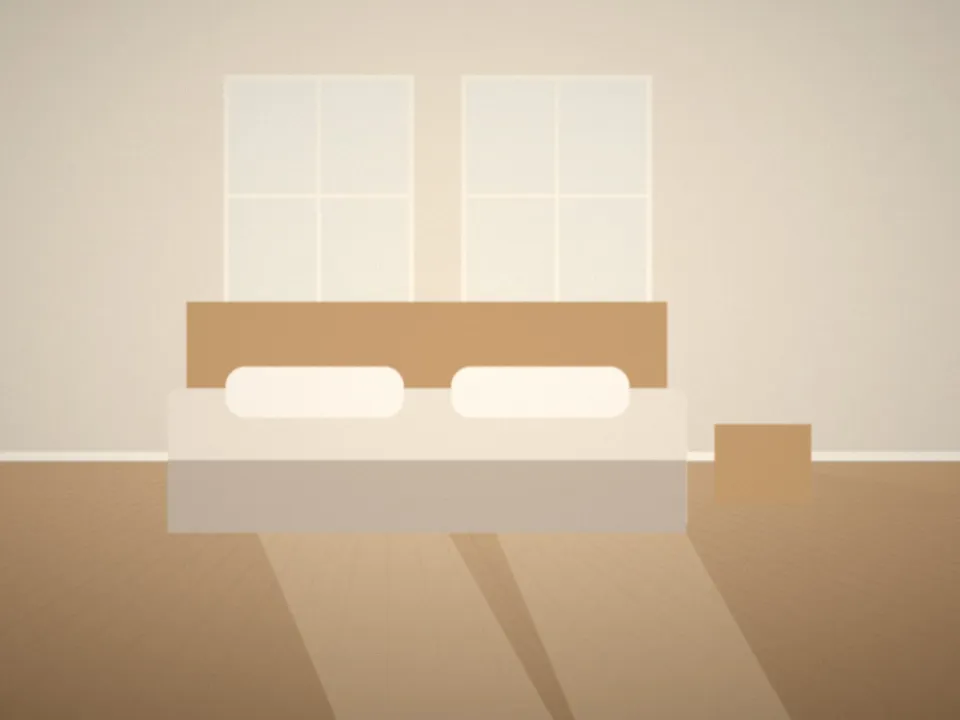 Chambre avec placard