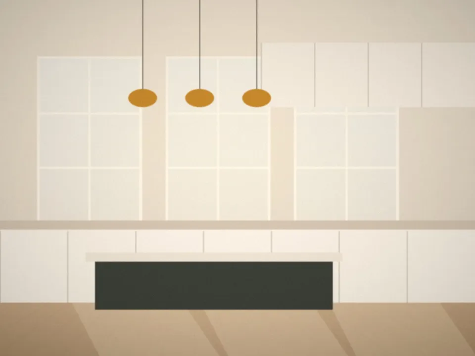 Cuisine équipée d'un deux-pièces