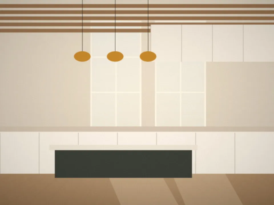 Cuisine ouverte sur le séjour