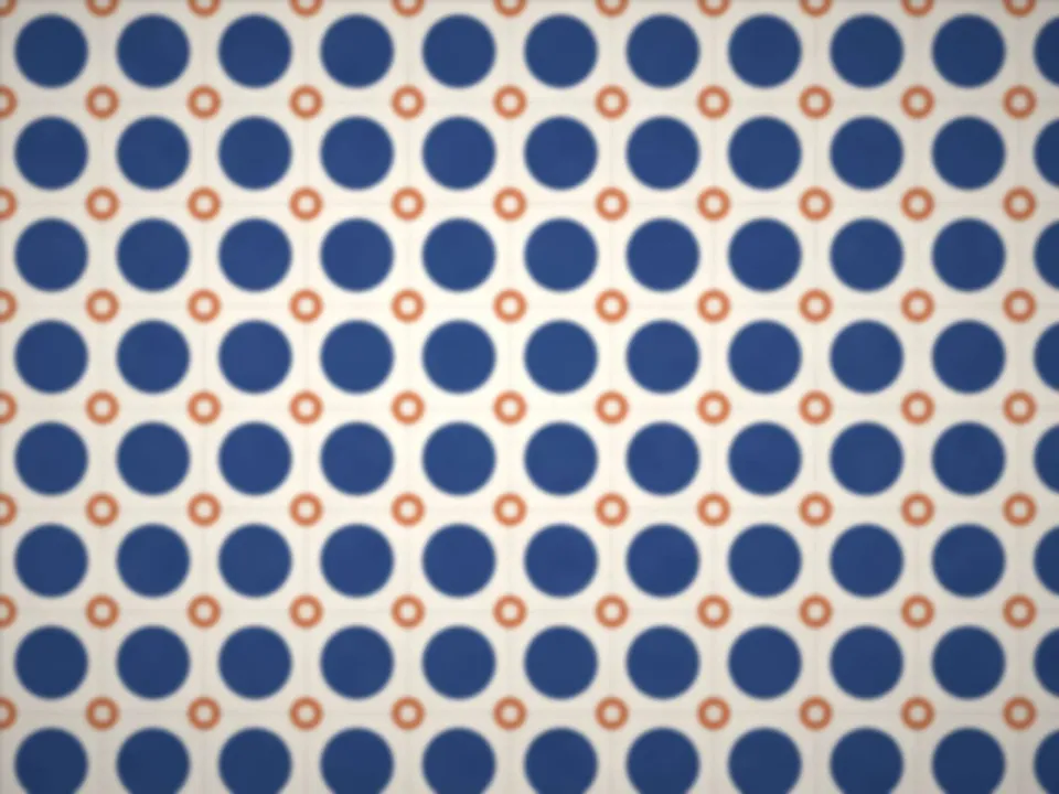 Sol vinyle imprimé à motifs graphiques dans une buanderie