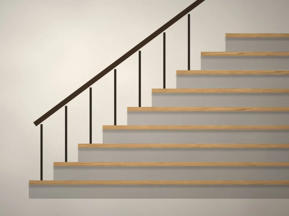 Après : Escalier des années 70 transformé
