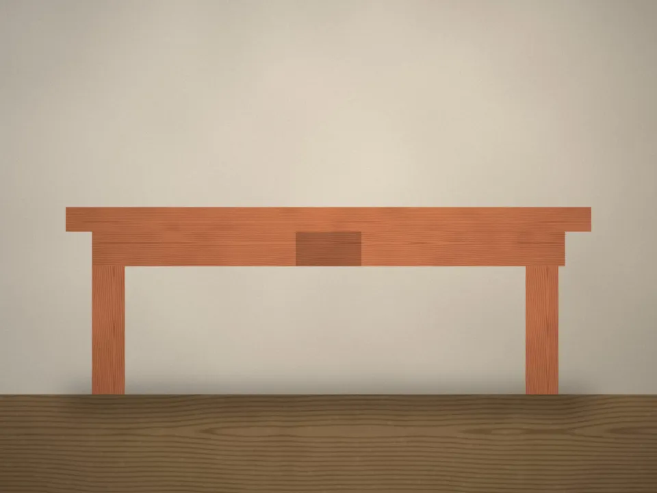 Table ancienne en merisier restaurée