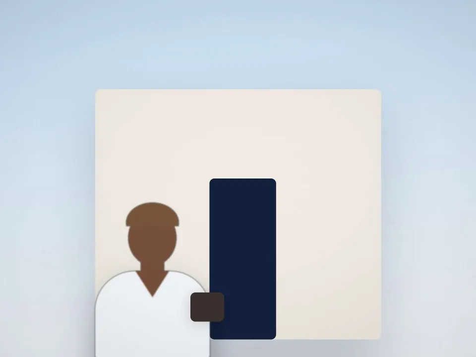Médecin avec sa sacoche sonnant à la porte d'une maison