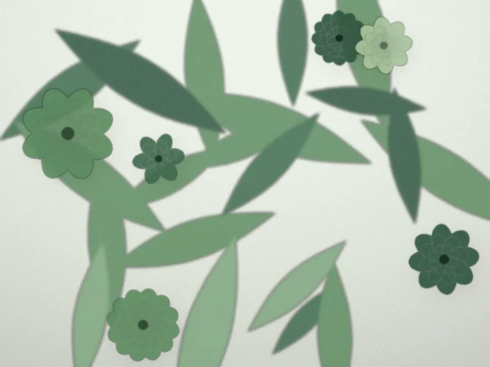 Grand bouquet de feuillage dans un hall d'accueil
