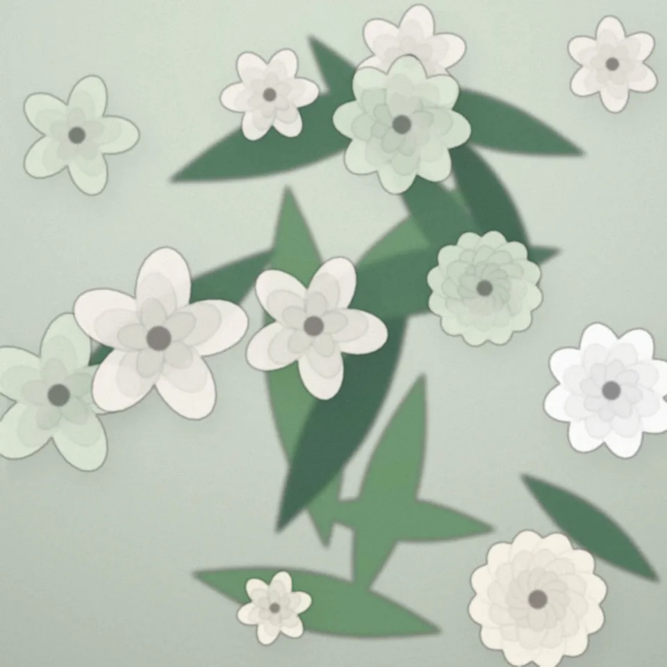 Gerbe de deuil blanche et verte