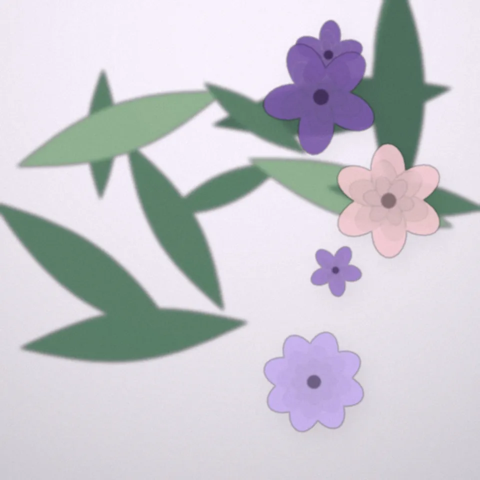 Orchidée mauve en pot