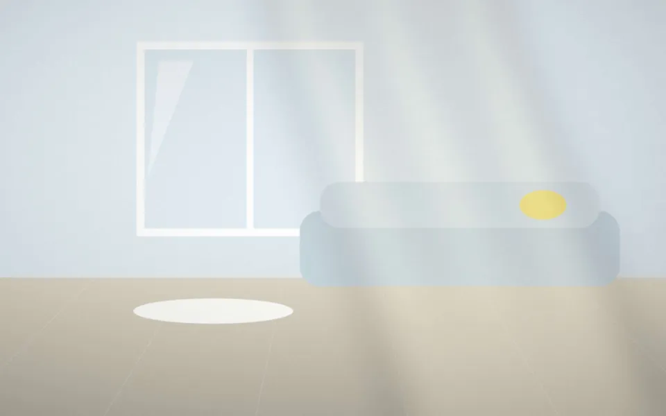 Hall d'accueil lumineux d'une résidence pour seniors