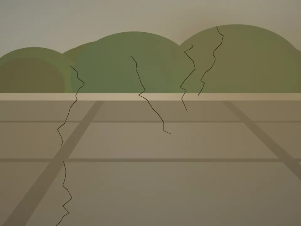 Avant : Terrasse en grès effet bois
