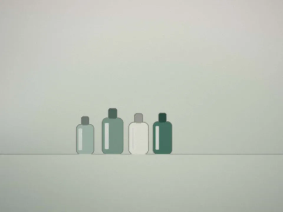 Huiles végétales tièdes et linge plié